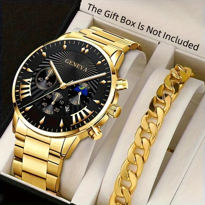 Pack of 2 Classic Luxury Watch for Men